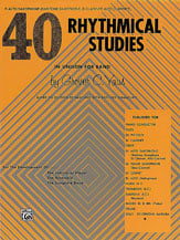 40 Rhythmical Studies Alto Sax band method book cover
